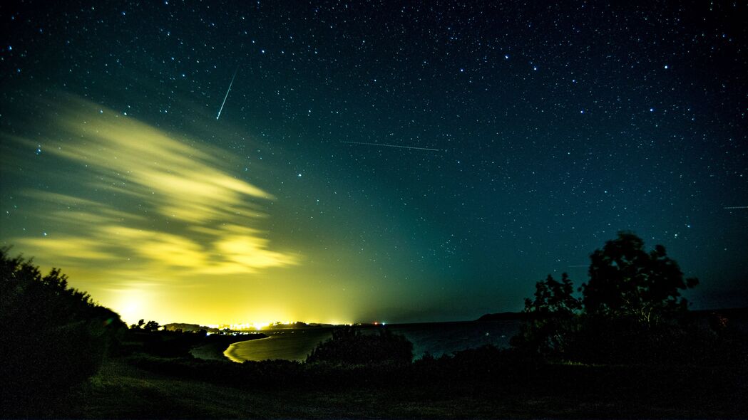 3840x2160 北极光 极光 星空 夜晚 夜空 4k壁纸 uhd 16:9