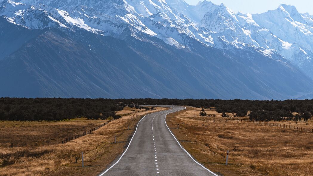 3840x2160 路 山脉 标记 mount cook 新西兰 4k壁纸 uhd 16:9