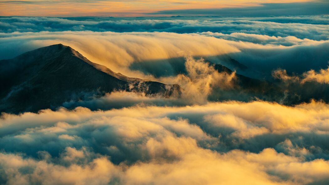 3840x2160 山 顶峰 云 haleakala 美国 4k壁纸 uhd 16:9