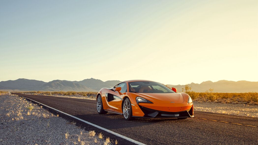 3840x2160  mclaren 570s 跑车 橙色 4k壁纸 uhd 16:9