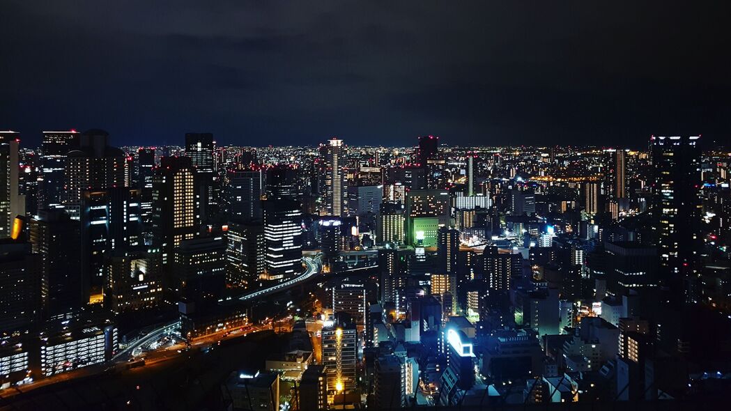 3840x2160 夜城 建筑 城市灯光 4k壁纸 uhd 16:9