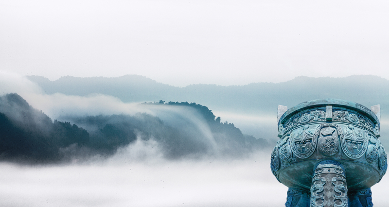 河山青铜器鼎云高清意境