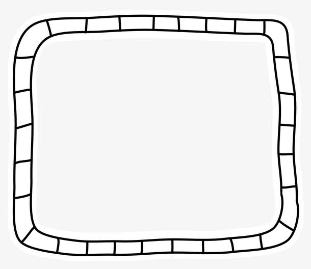 手绘相框素材 卡通手绘线条方框