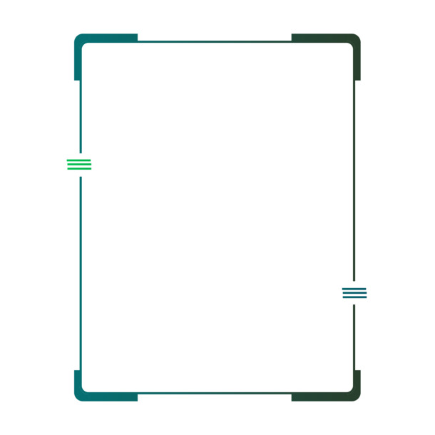 墨绿渐变圆角包边科技感边框