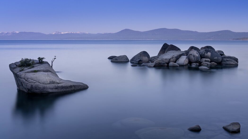 湖 石头 自然 沉默 风景 4k壁纸 3840x2160