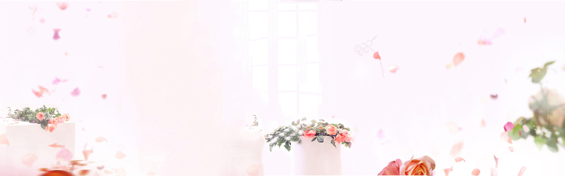 婚纱照淘宝唯美背景banner