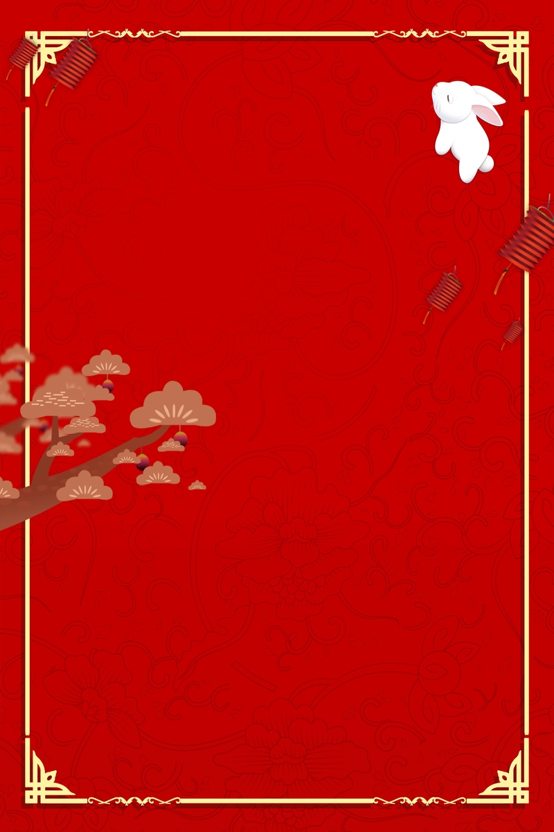 中秋节红色展板背景