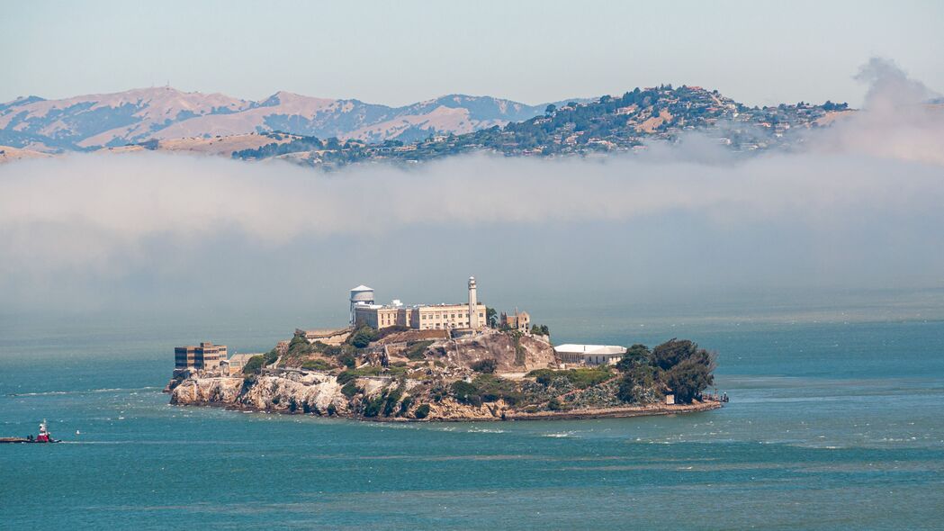 岛 塔 海 alcatraz 美国 4k壁纸 3840x2160