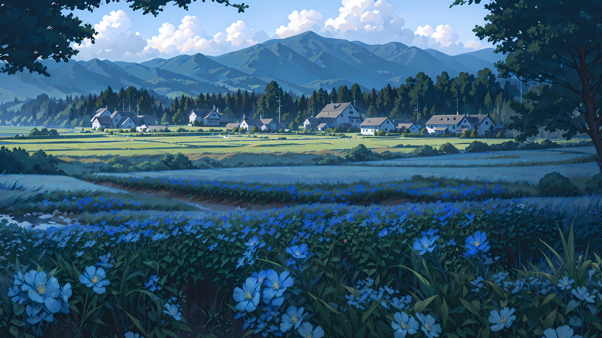 幽兰草甸 乡村风景美景 4k壁纸 3840x2160