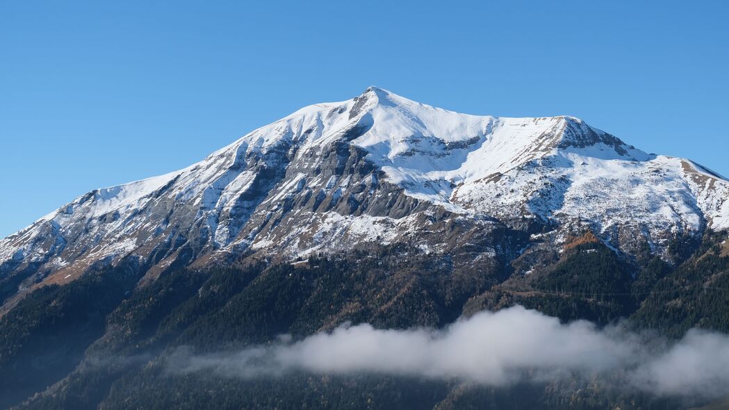 山 雪 峰 景观 自然 4k壁纸 3840x2160