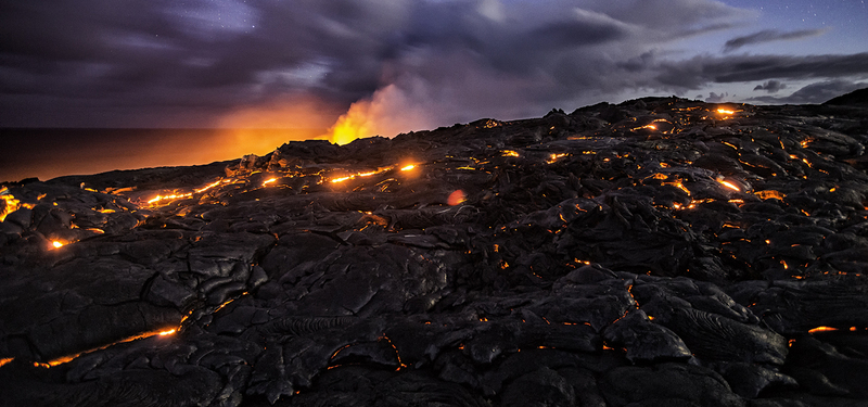 火山背景