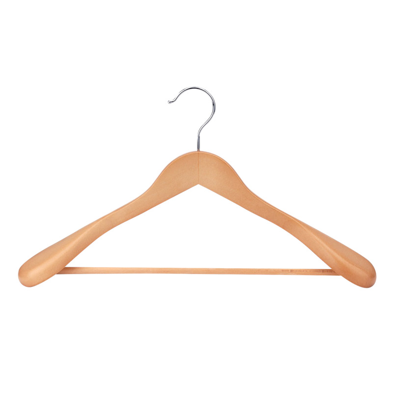 实木黄色衣服撑衣架