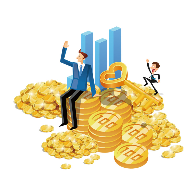 投资理财金融企业海报插画