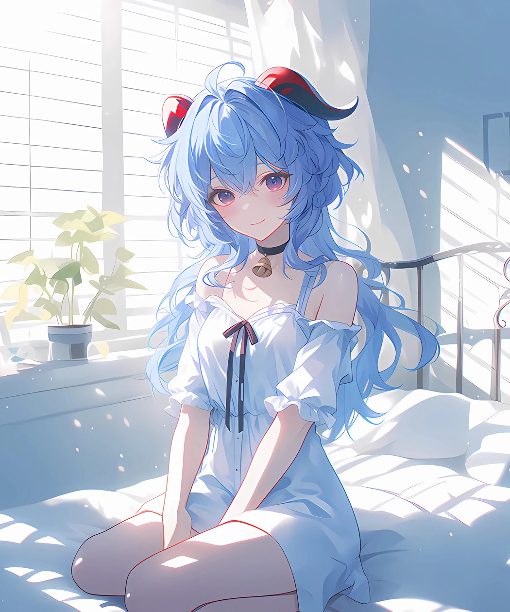 甘雨 阳光 房间4k手机壁纸竖屏3200x3840