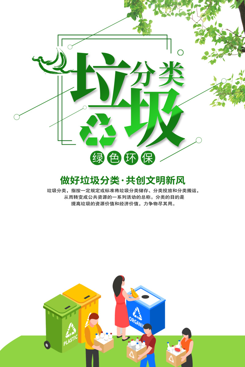 垃圾分类垃圾归类