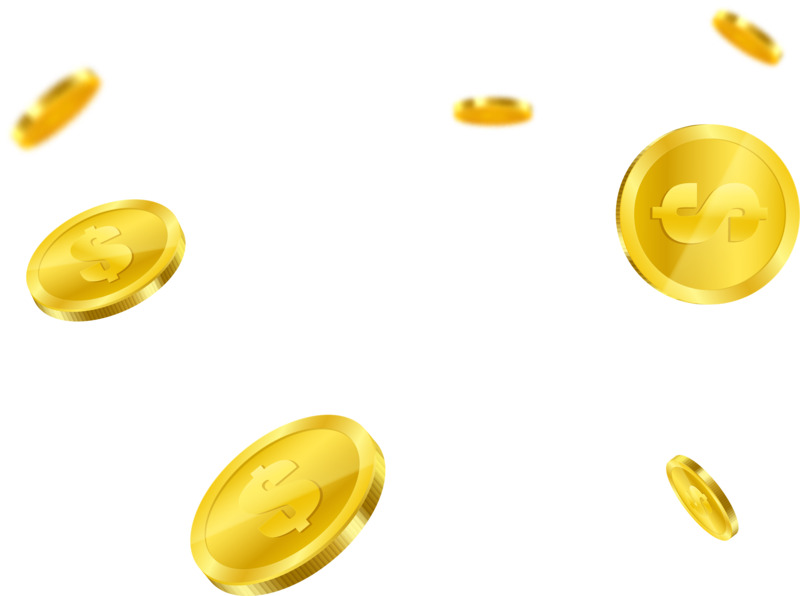 飞扬的金色钱币