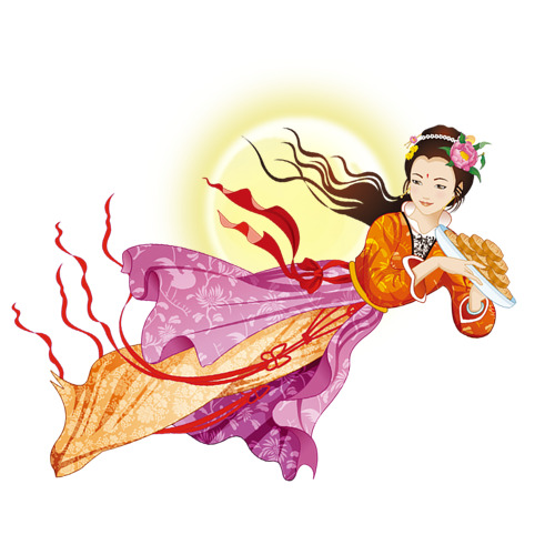 中秋节嫦娥奔月