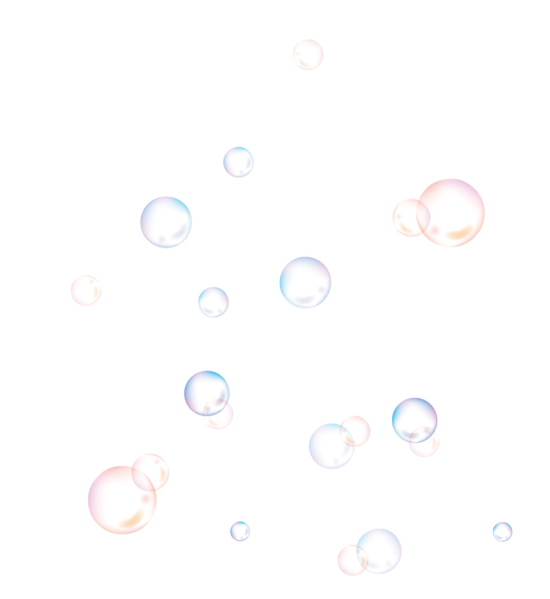 彩色梦幻气泡漂浮物