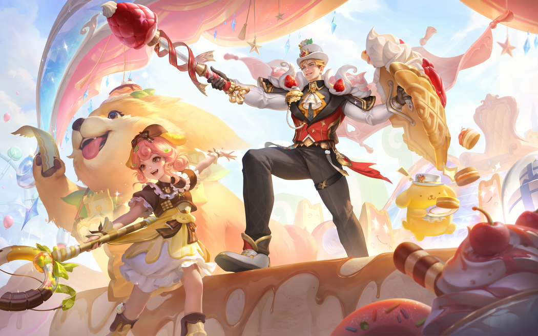 亚瑟-布丁狗之颂 星元皮肤超清无水印4K壁纸3840x2400
