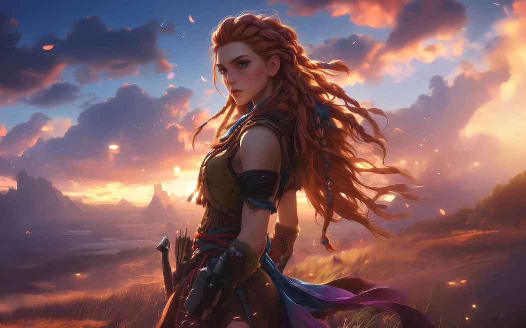 《地平线：西之绝境》Aloy 埃洛伊 4K游戏壁纸 3840x2400