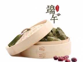 端午节木笼蒸粽子