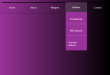 下拉菜单html，紫色菜单栏设计制作