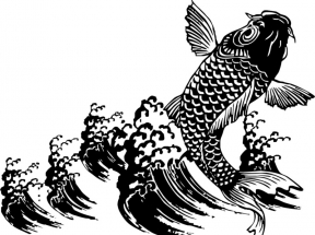 鱼水花水纹