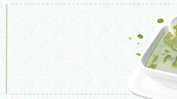 绿豆简约白色海报背景banner