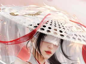宁红夜 斗笠 长剑 游戏美女 4k手机壁纸竖屏