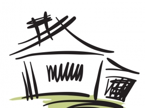 手绘矢量房子图