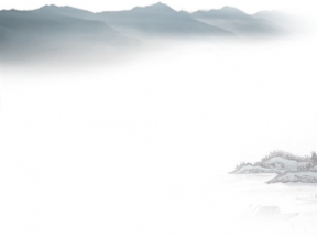 水墨山脉中国风背景装饰