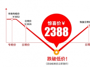 淘抢购促销活动价格曲线