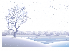 雪景冬天厚雪素材