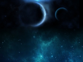 浪漫梦幻夜空背景